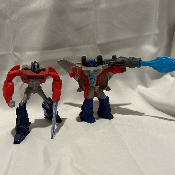 Transformers Lunch Tin, 2 misc Transformers, 5 happy meal toys,Optimus Lego - Picture 9 of 11